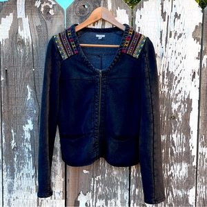 ECOTÉ zip up boho cardigan